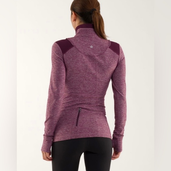 Lululemon Run: Your Heart Out Pullover in Heathered Plum Size 6 - Picture 2 of 6